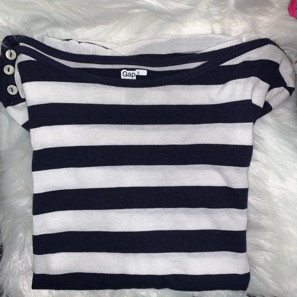5/$35 💥Gap Boatneck  Stripe Long Sleeve Top - Picture 7 of 7